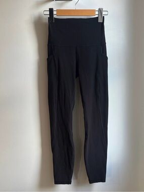 Black Lululemon High Waisted 25” Align Leggings